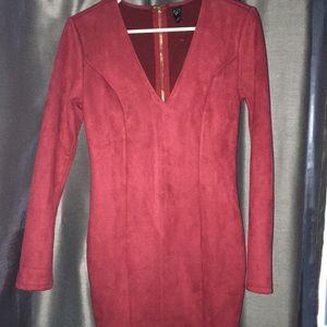 Red homecoming formal dress